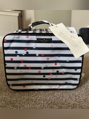 Kate Spade Brook Place Confetti Dot Multi Martie Hanging Cosmetic Travel Bag